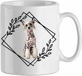 Mok chinese crested 1.4| Hond| Hondenliefhebber | Cadeau| Cadeau voor hem| cadeau voor haar | Beker 31 CL