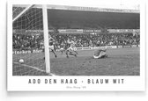 Walljar - ADO Den Haag - Blauw Wit '68 II - Zwart wit poster