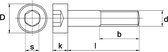 Inbusbout Din912 12.9 Ck M6X16Mm Zwart - 500 stuks
