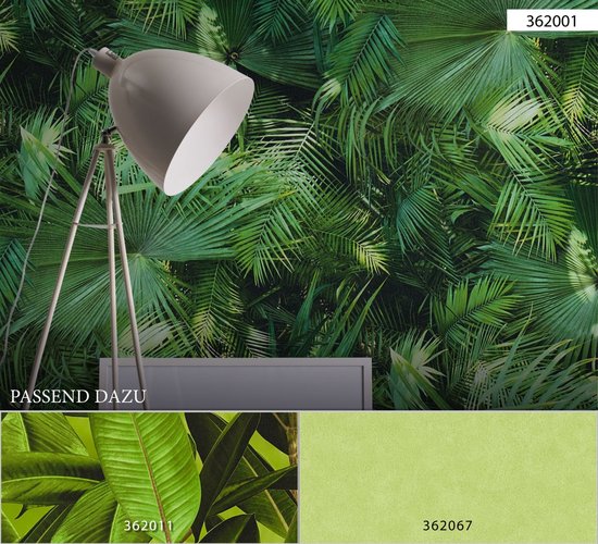 PAPIER PEINT DE FEUILLE DE PLANTES CAOUTCHOUC - Marron Vert - AS Creation Neue Bude 2.0
