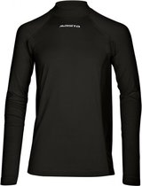 Masita | Thermoshirt Dames Lange Mouw Colshirt Skin Trainingsshirt Heren Kind Unisex 100% Polyester Sneldrogend - BLACK - 116