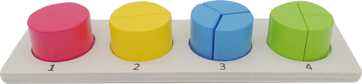 Playtive Geometrische Puzzle - Montessori speelgoed - Cirkel vormen - 11 Delig