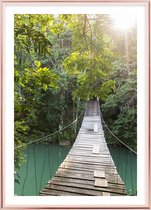 Poster Met Metaal Rose Lijst - Brug Poster