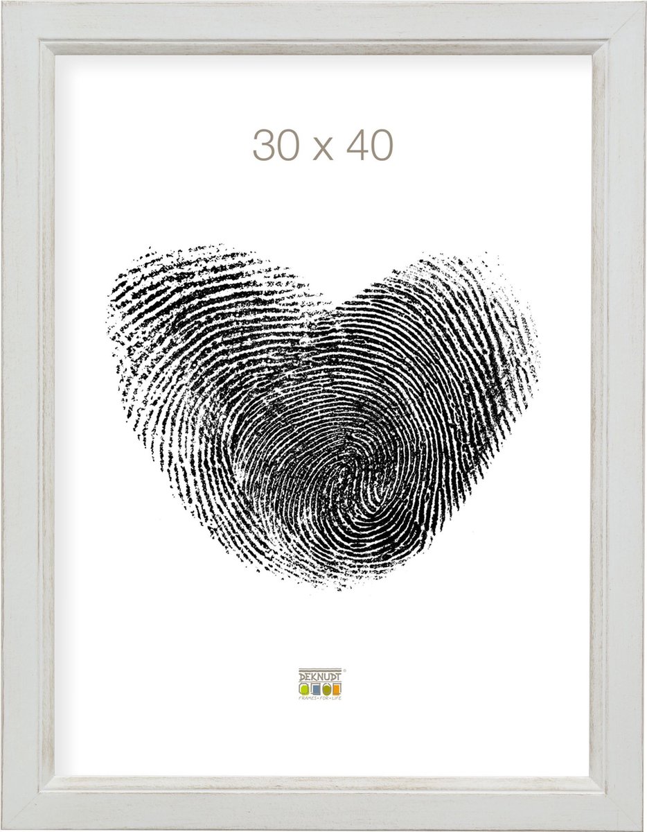 Deknudt Frames fotolijst S42LF1 - wit - voor foto 30x40 cm