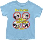 The Beatles Kinder Tshirt -Kids tm 2 jaar- Yellow Submarine Portholes Blauw