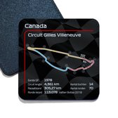 ILOJ onderzetter - Formule 1 circuit - Canada - Circuit Gilles Villeneuve - 2022 - vierkant