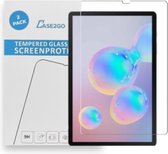 Tablet screenprotector geschikt voor Samsung Galaxy Tab S7 Plus - Case-friendly screenprotector - 2 stuks - Tempered Glass - Transparant