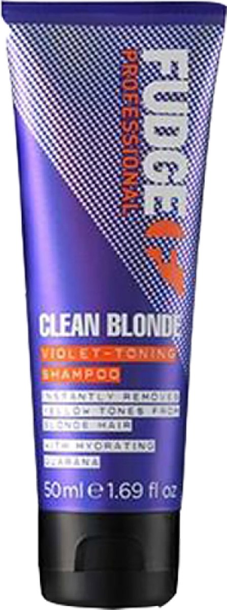 Fudge Clean Blonde Violet Toning Shampoo - 50 ml - Fudge