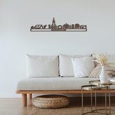Skyline Bennekom Notenhout 90 Cm Wanddecoratie Voor Aan De Muur Met Tekst City Shapes