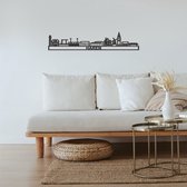 Skyline Haren Zwart Mdf 130 Cm Wanddecoratie Voor Aan De Muur Met Tekst City Shapes