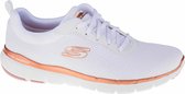 Skechers Flex Appeal 3.0 13070-WTRG, Vrouwen, Wit, Sneakers, maat: 42