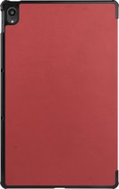 Case2go - Tablet hoes & Screenprotector geschikt voor Lenovo Tab P11 - 11 Inch - Auto Wake/Sleep functie - Donker Rood