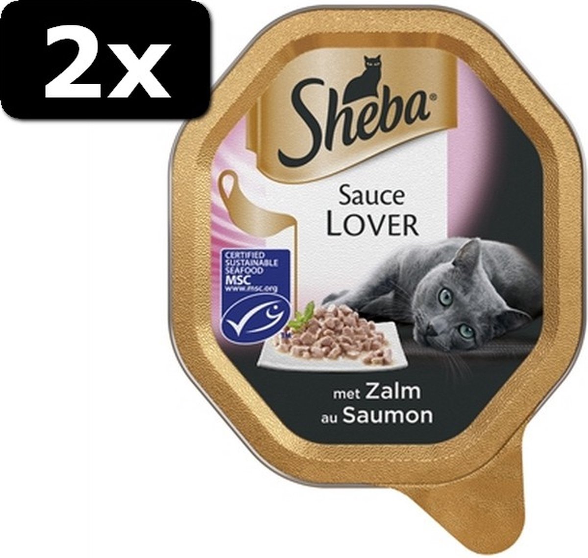 2x SHEBA ALU SAUCE LOVERS ZALM 22X85GR