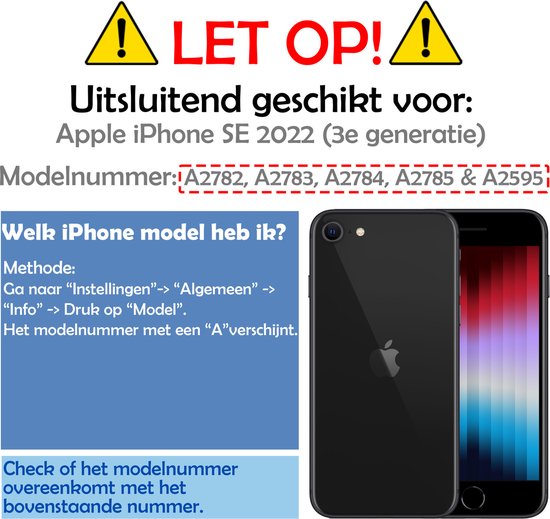 Screenprotector - Geschikt voor - iPhone SE 2022 - Screenprotector Glas Full Cover - Screenprotector Geschikt voor iPhone SE (2022) Screenprotector Full Cover - 2 Stuks