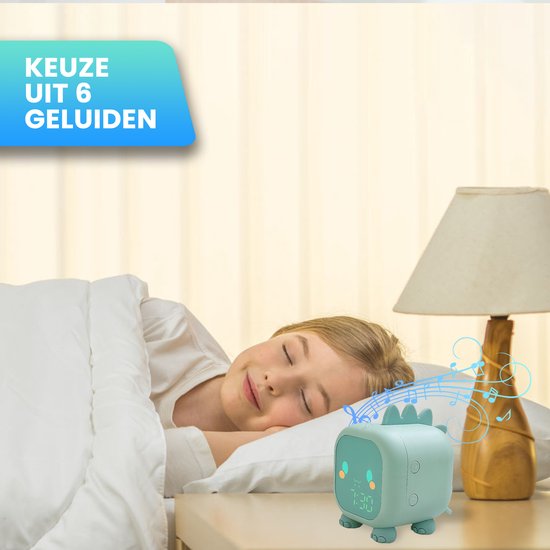 Pinguïn Slaaptrainer - Kinderwekker - Met Nachtlamp Functie En Wekker Timer Simanti