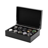 Mats Meier Mont Fort zwarte horlogebox voor 10 horloges - Zwart