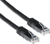 ACT Câble de raccordement UTP CAT6 noir de 1,5 mètre avec connecteurs RJ45