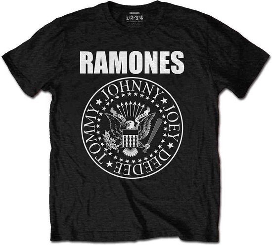 Ramones Kinder Tshirt -Kids tm jaar- Presidential Seal Zwart