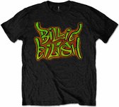 Billie Eilish Kinder Tshirt -Kids tm 8 jaar- Graffiti Zwart