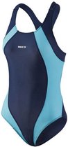 badpak dames polyamide/elastaan blauw/turquoise mt 36