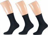 sokken Basic bamboe marineblauw 3-pack maat 43-46