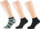 sneakersokken Fashion Bamboo heren 3-pack maat 43/46