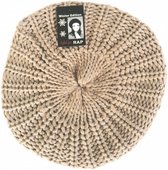 baret France dames wol zilver/caramel one-size