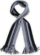 sjaal Balton heren acryl zwart/grijs one-size