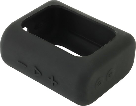 YONO Coque en Siliconen adaptée pour JBL Go 3 - Coque - Housse de protection - Skin - Zwart