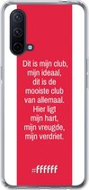 6F hoesje - geschikt voor OnePlus Nord CE 5G -  Transparant TPU Case - AFC Ajax Dit Is Mijn Club #ffffff
