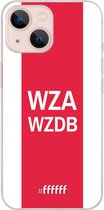 6F hoesje - geschikt voor iPhone 13 Mini -  Transparant TPU Case - AFC Ajax - WZAWZDB #ffffff