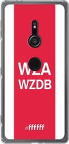 6F hoesje - geschikt voor Sony Xperia XZ2 -  Transparant TPU Case - AFC Ajax - WZAWZDB #ffffff