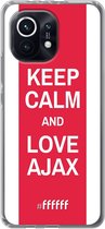 6F hoesje - geschikt voor Xiaomi Mi 11 -  Transparant TPU Case - AFC Ajax Keep Calm #ffffff