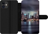 Bookcase Geschikt voor iPhone 11 telefoonhoesje - New York - Amerika - Skyline - Met vakjes - Wallet case met magneetsluiting
