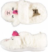 sloffen 3D Unicorn meisjes pluche wit maat 23-24