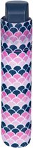 paraplu Mini schubben dames 96 cm polyester roze