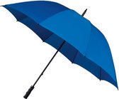 golfparaplu Windproof handopening 130 cm blauw