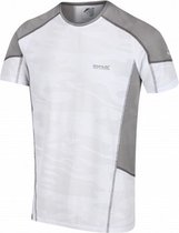 sportshirt Camito Active heren polyester wit/grijs mt XXL