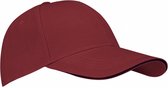 baseballcap Sandwich junior katoen rood one-size