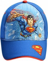 pet Superman junior textiel blauw maat 54