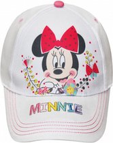pet Minnie Mouse meisjes textiel wit/rood maat 52