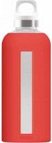 drinkfles Star 500 ml 22,1 cm glas rood