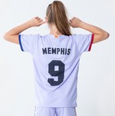 FC Barcelona Memphis uit tenue 21/22 - Memphis voetbaltenue - voetbalkleding kids - Barca voetbalshirt en broekje - maat 140