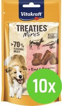 Vitakraft Treaties Minis Rund & Wortel - hondensnack - 48 gram - 10 Verpakkingen