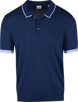 Blue Industry - Polo Indigo Donkerblauw - Modern-fit - Heren Poloshirt Maat L