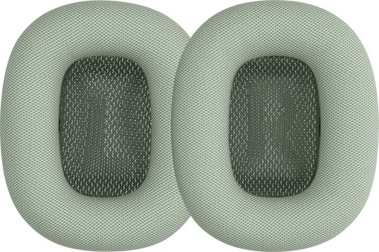 Sinowo Oorkussens voor Apple AirPods Max Hoofdtelefoon Vervanging Lederen Oorkussens Zweetbestendig Oorschelpen Kussen Eenvoudig te installeren met magneet, Eiwit Leer en Memory Foam (Groen