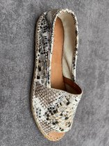 Baboos- 19Y250637 Espadrille python print open neus- maat 39