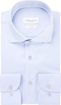 Profuomo slim fit overhemd - twill - lichtblauw (contrast) - Strijkvrij - Boordmaat: 43