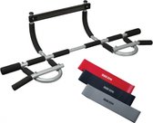 Iron Gym Xtreme Plus Optrekstang + Iron Gym Power Loop Bands