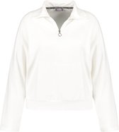 SAMOON Dames Sweater met schipperskraag Offwhite-50